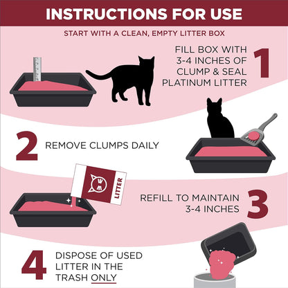 Arm & Hammer Slide Platinum Clumping Cat Litter – Easy Clean-Up, 18 lb