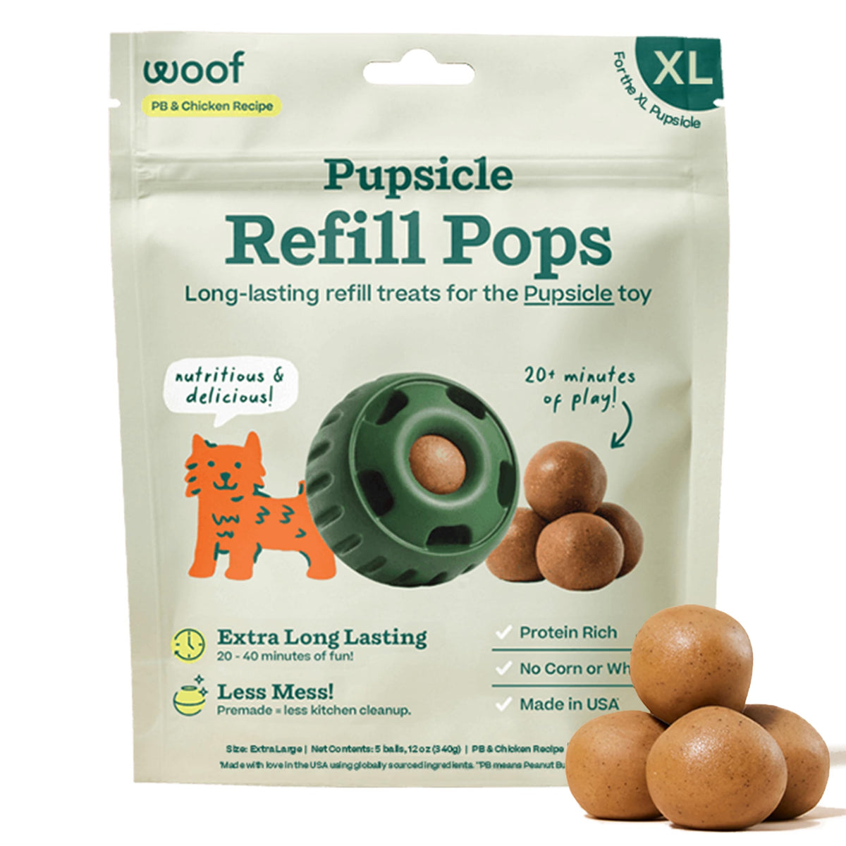 WOOF Pupsicle Refill Pops – group view
