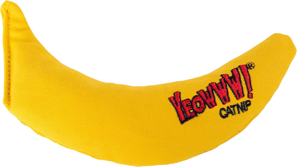 Yeowww! Catnip Banana made in the USA with durable cotton twill