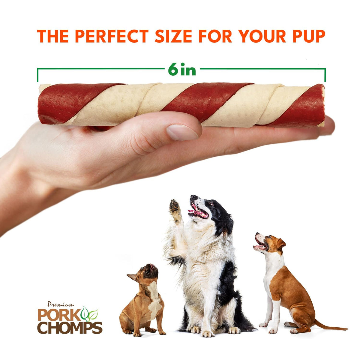 Pork Chomps Pork Skin Twists – package contents view