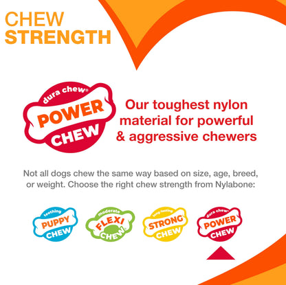 Nylabone Power Chew durable nylon bone for aggressive chewers