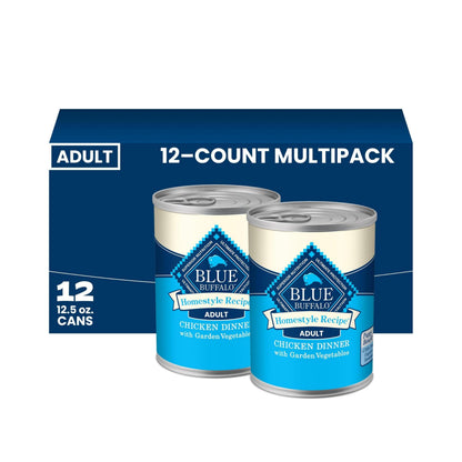 Blue Buffalo Homestyle Recipe Wet Dog Food Variety Pack, 6 Count
