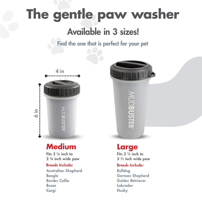 Dexas MudBuster portable paw cleaner with silicone bristles