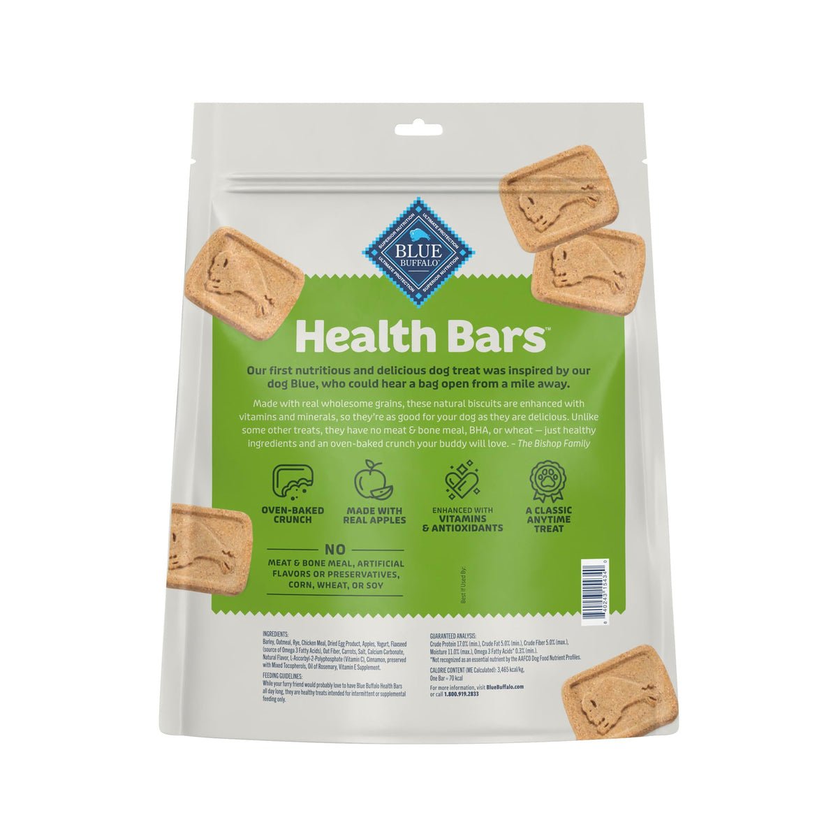 Blue Buffalo Health Bars Apple & Yogurt Dog Biscuits, 3.5 lb