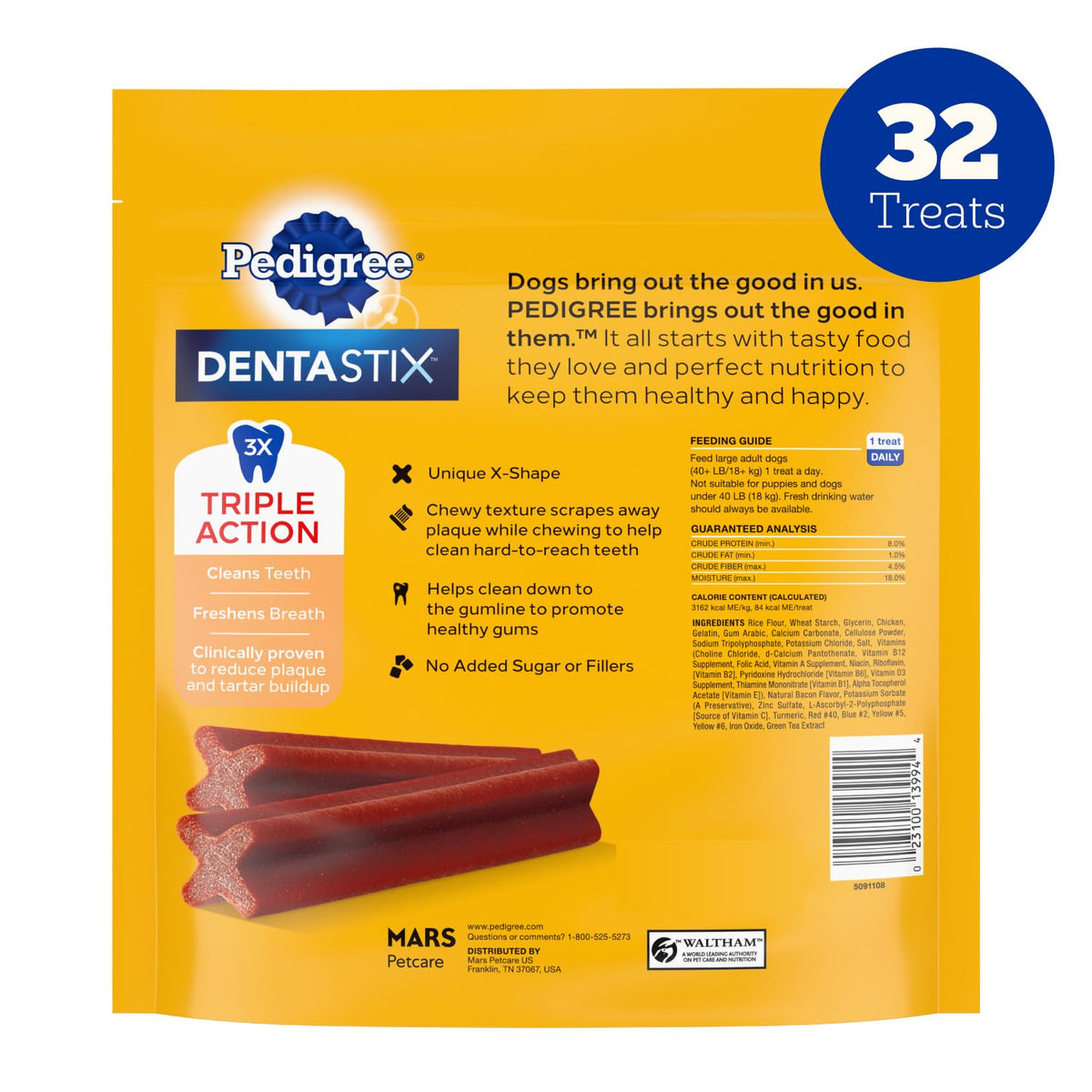 Pedigree Dentastix Large Breed Dental Dog Treats – Variety Pack, 51 Count