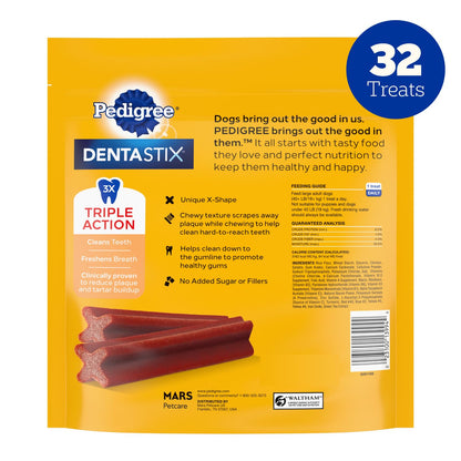 Pedigree Dentastix Large Breed Dental Dog Treats – Variety Pack, 51 Count