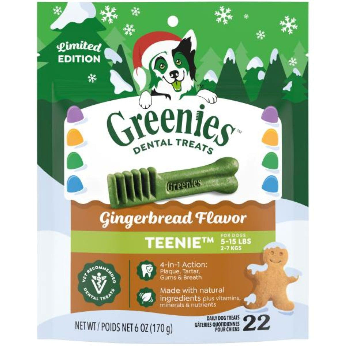 Greenies Teenie Dental Treats Mint – controls close-up