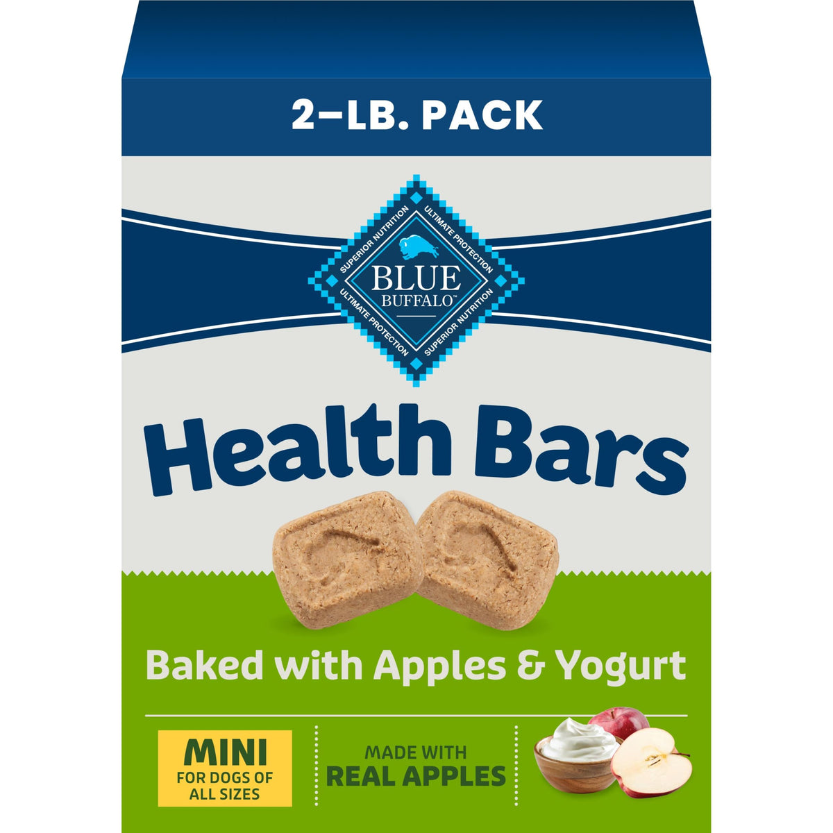 Blue Buffalo Health Bars Apple & Yogurt Dog Biscuits, 3.5 lb