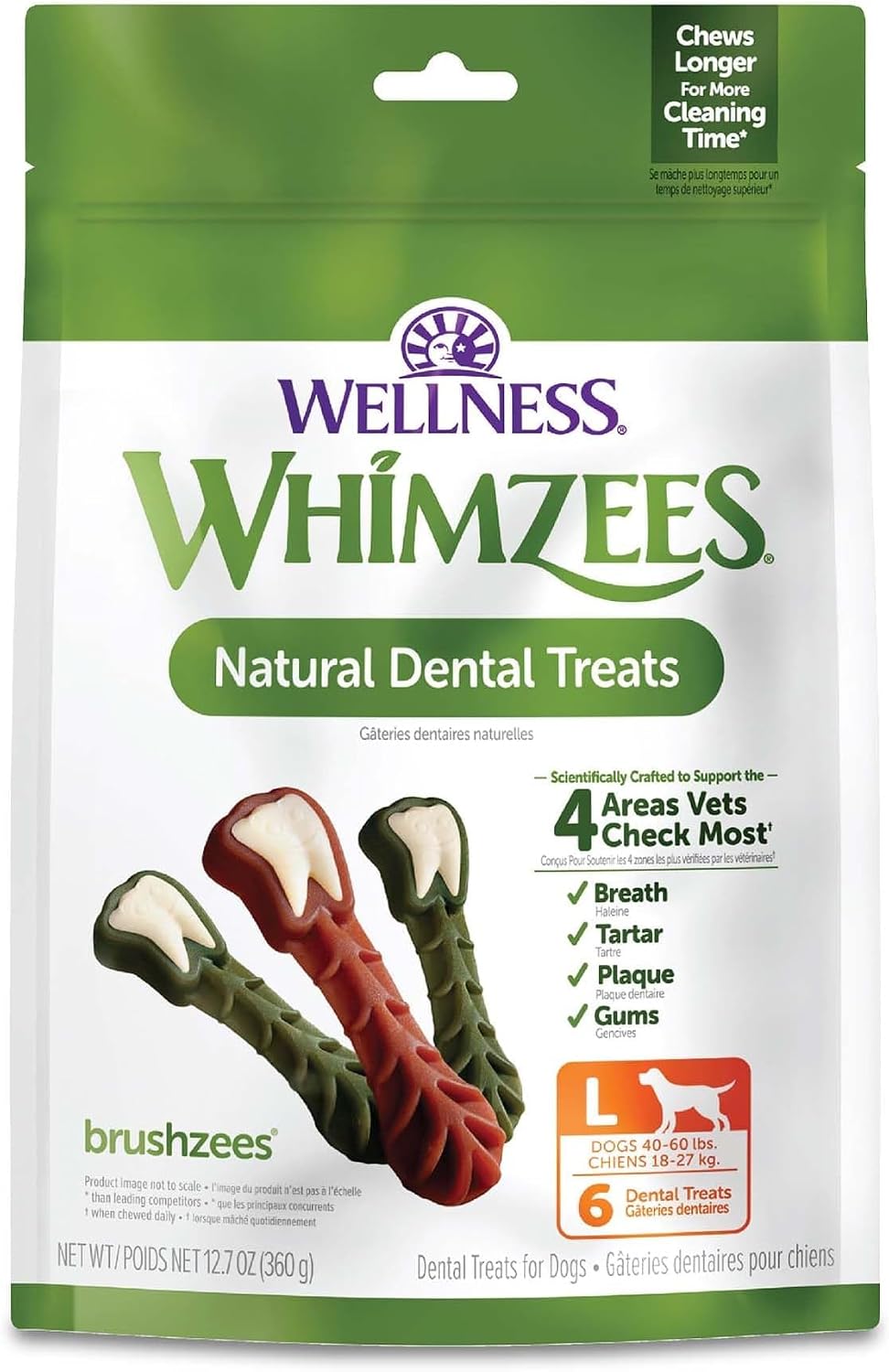 Whimzees natural dental treats for dogs