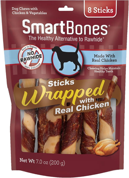 SmartBones rawhide-free chews with real chicken