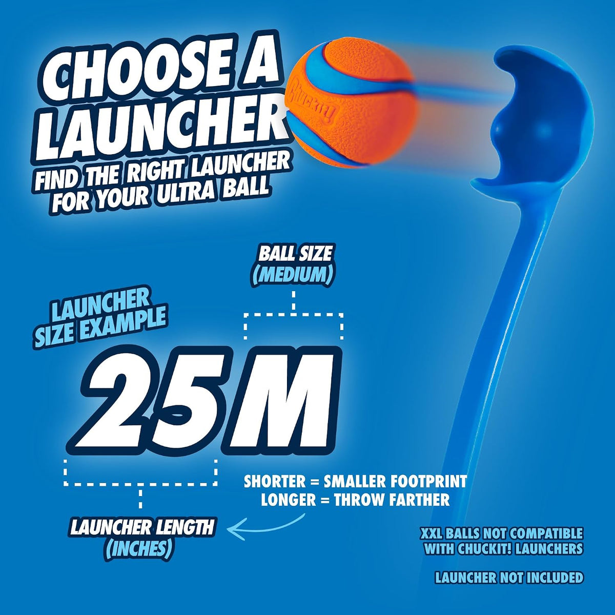 Chuckit Ultra Ball medium rubber fetch ball for dogs