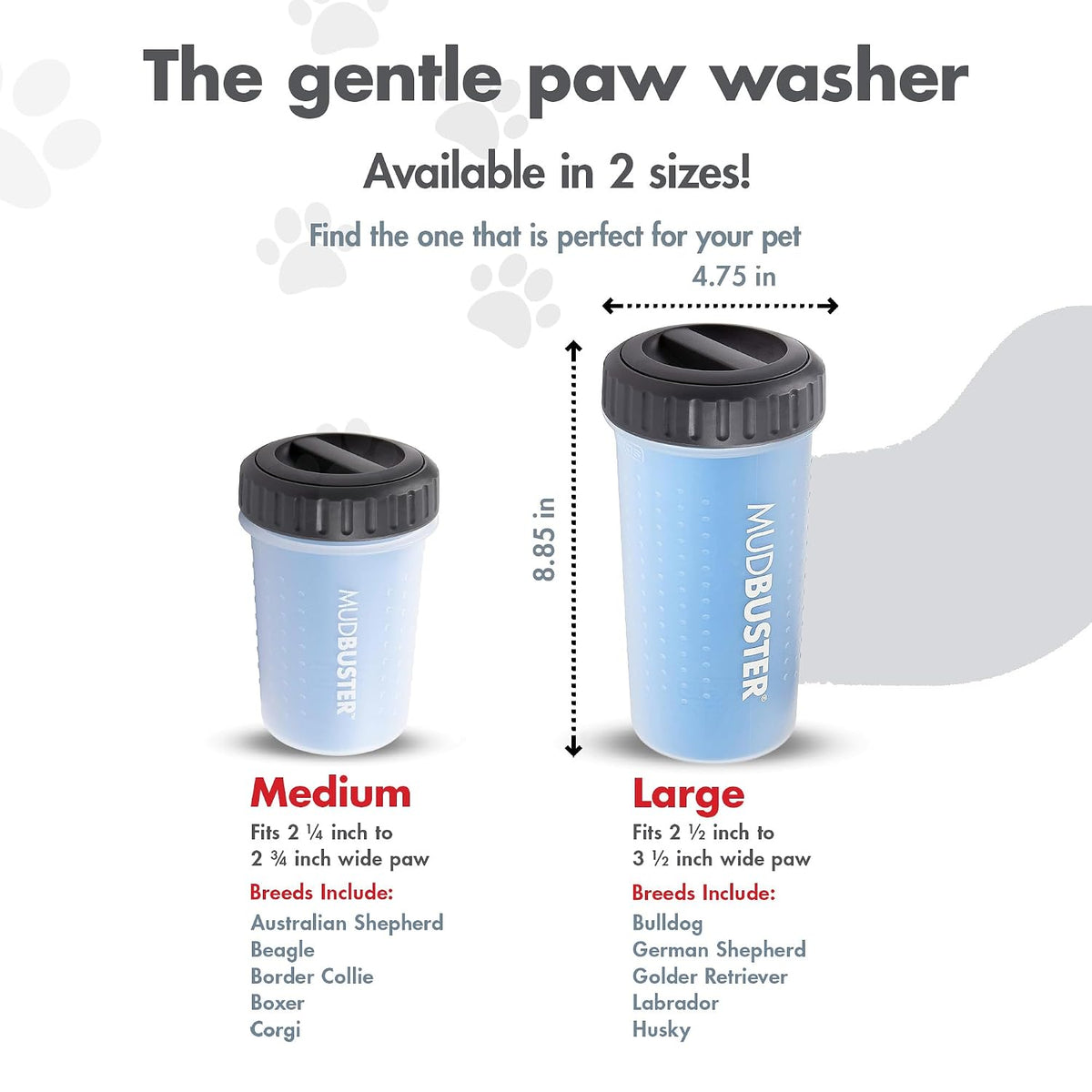Dexas MudBuster small dog paw cleaner green