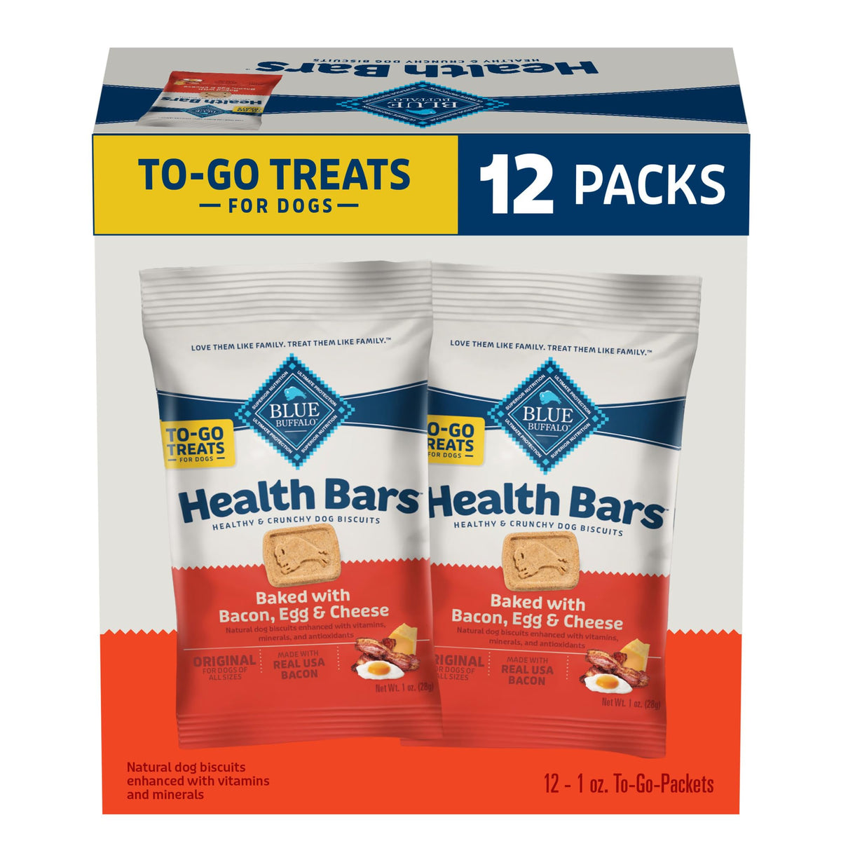 Blue Buffalo Health Bars Apple & Yogurt Dog Biscuits, 3.5 lb