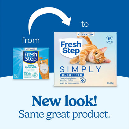 Fresh Step Advanced Ever Fresh Unscented Clumping Cat Litter, 2-Pack