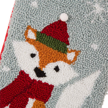 Glitzhome LED Christmas Stockings – 21" Embroidered Linen Stockings, 2-Pack