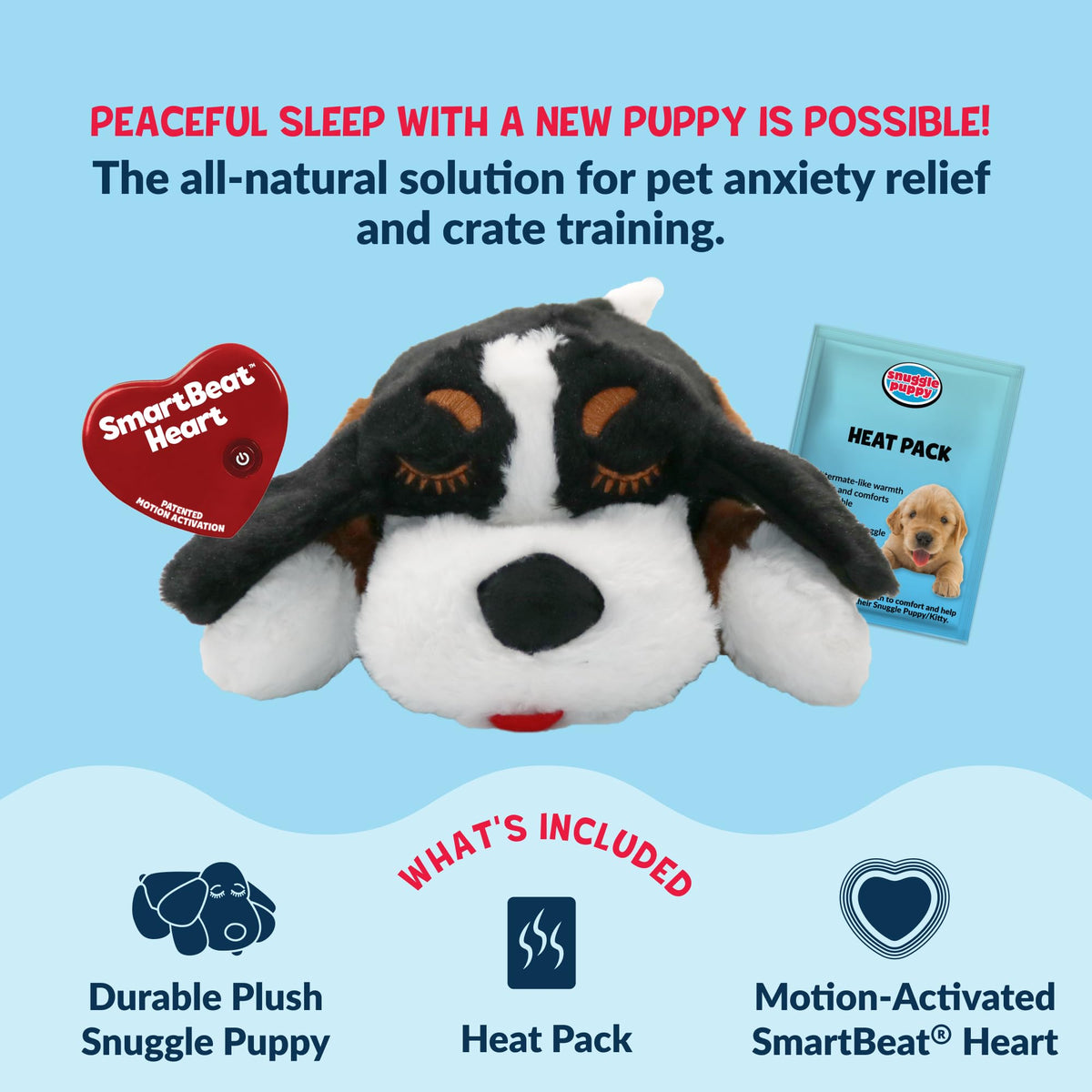 Snuggle Puppy Heartbeat Toy – scale view