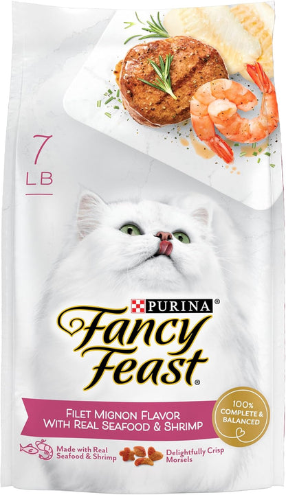 Purina Fancy Feast Dry Cat Food, 7 lb Bag
