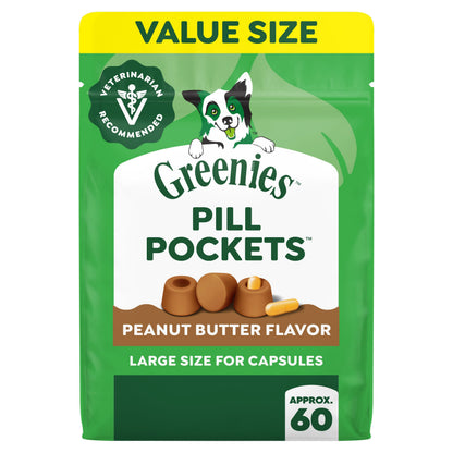 Greenies Pill Pockets for Large Dogs – Chicken Flavor, 15.8 oz