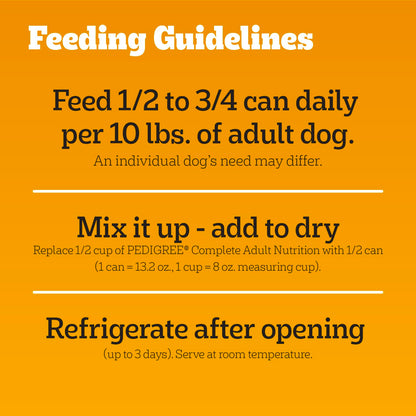 Pedigree Choice Cuts Beef & Country Stew Wet Dog Food – 13.2 oz Cans, 12-Pack