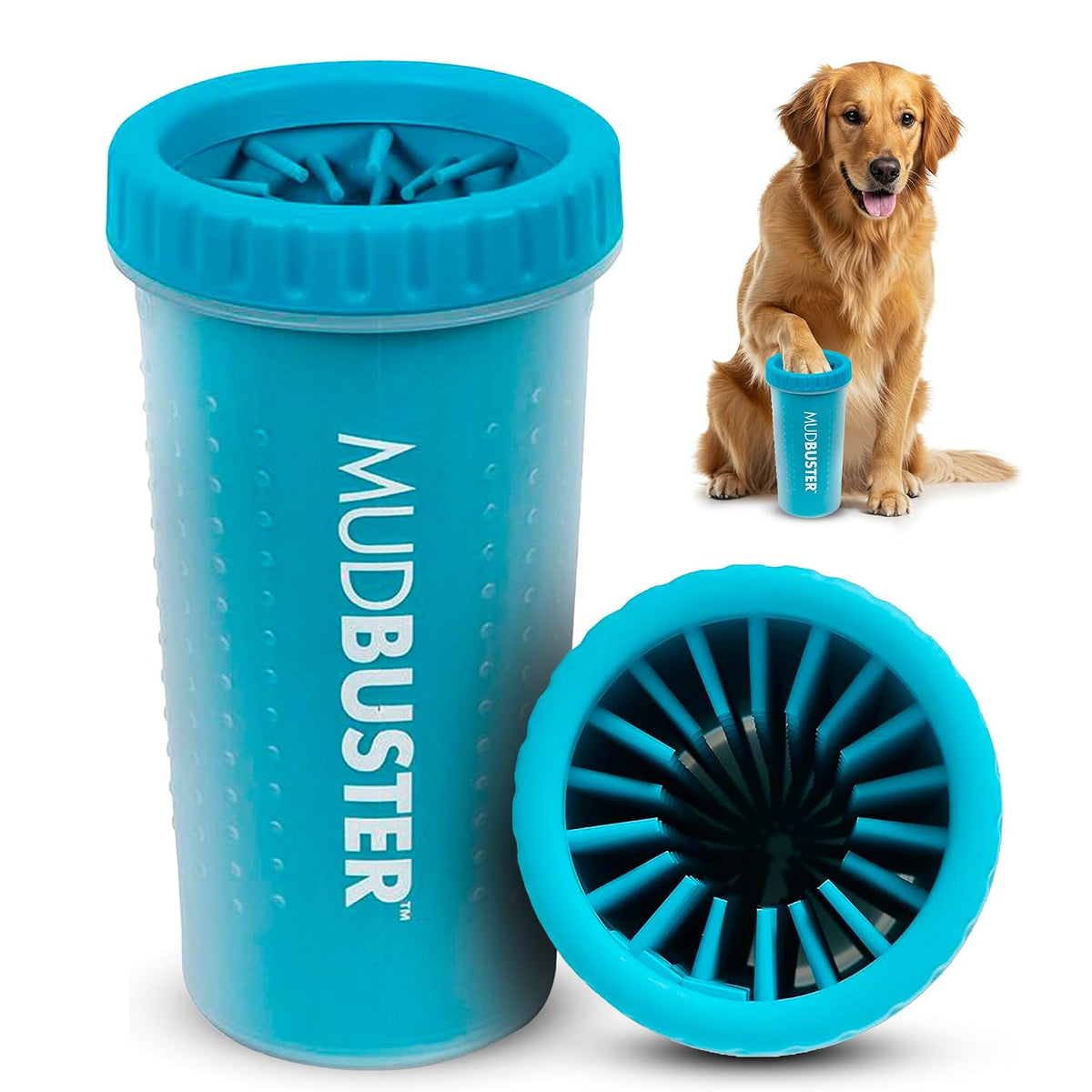 Dexas MudBuster small dog paw cleaner green