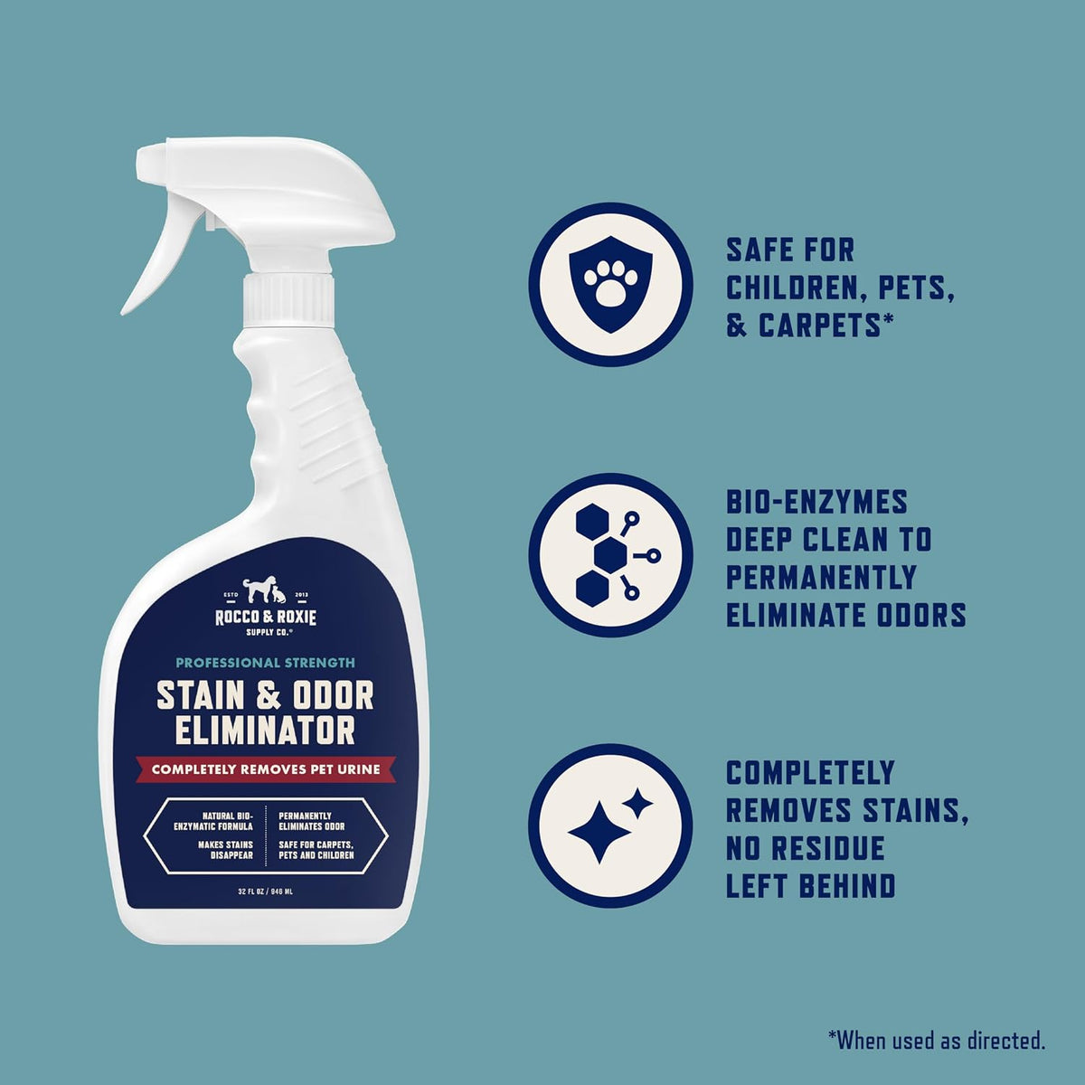 Rocco and Roxie stain and odor eliminator for carpets