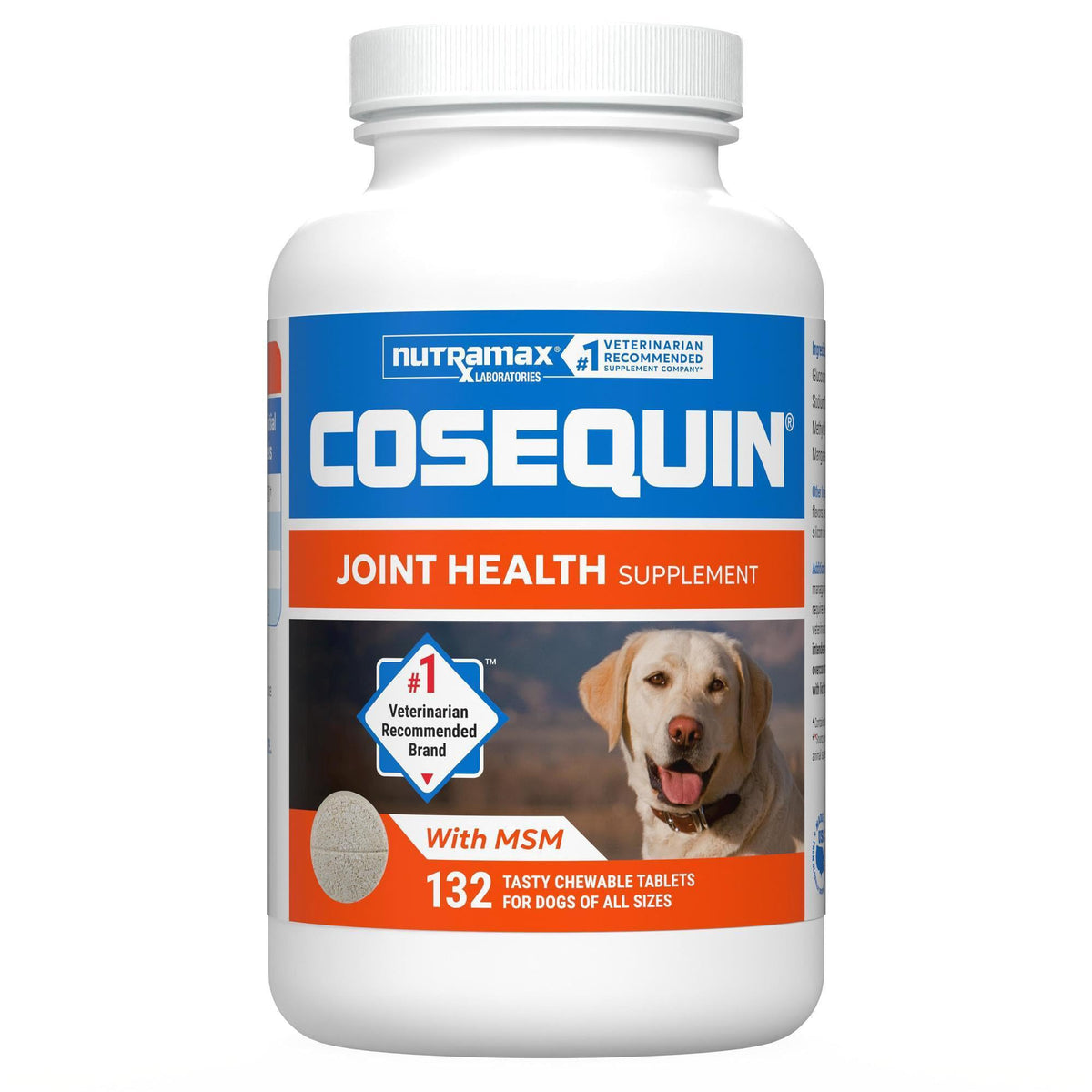 Nutramax Cosequin Joint Health Supplement for Dogs with MSM & HA, 250 Chew Tablets