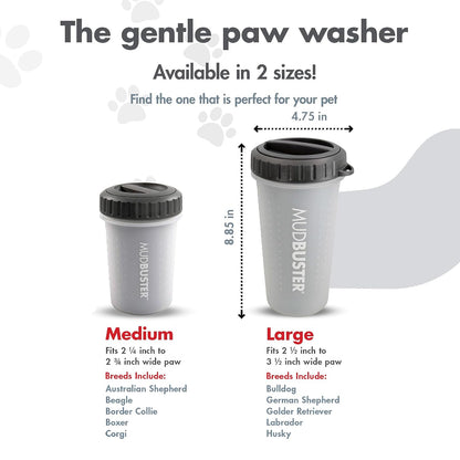 Dexas MudBuster portable paw cleaner with silicone bristles
