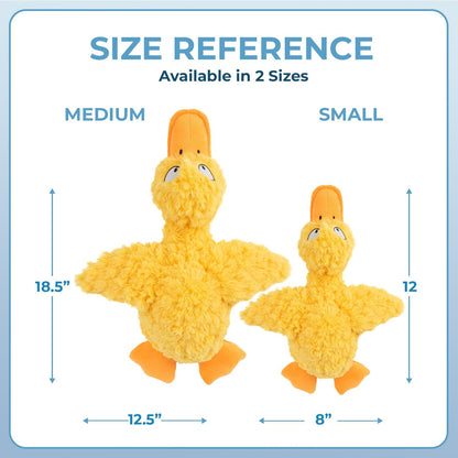 Best Pet Supplies Crinkle Duck Dog Toy – Blue, No Stuffing