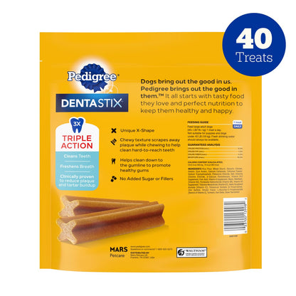 Pedigree Dentastix Large Breed Dental Dog Treats – Variety Pack, 51 Count