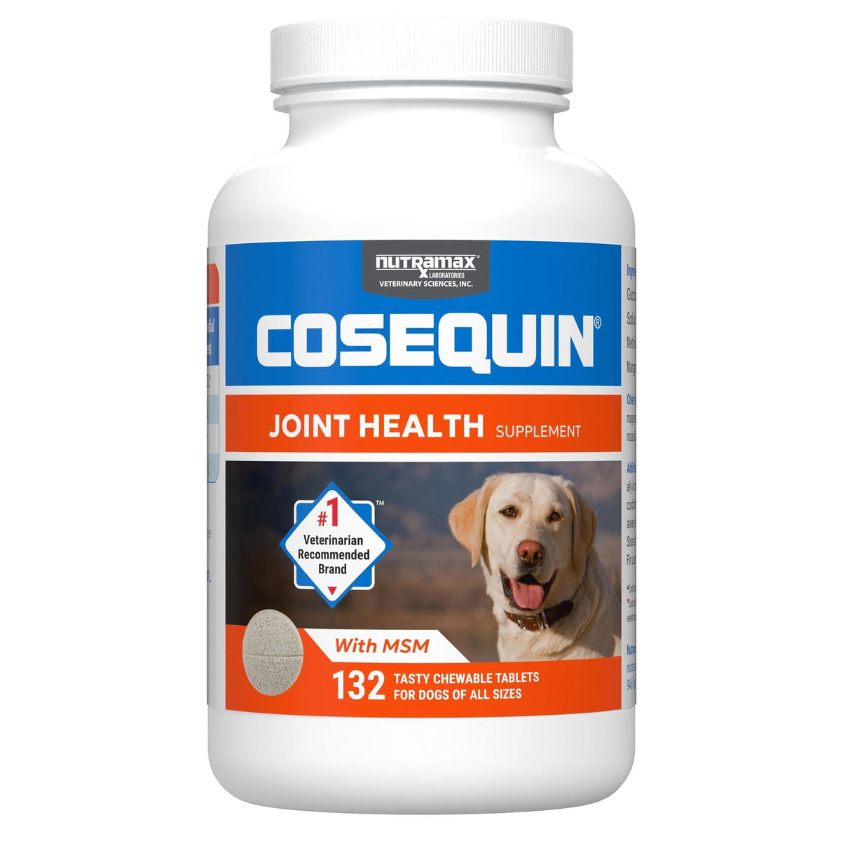 Nutramax Cosequin Joint Health Supplement for Dogs with MSM & HA, 250 Chew Tablets