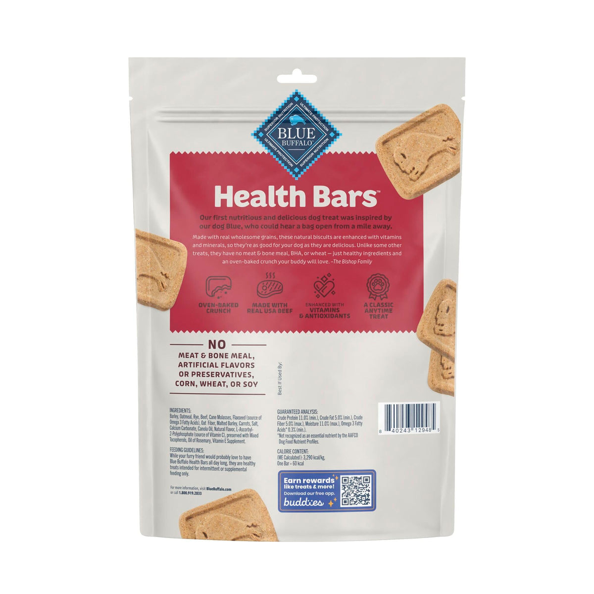 Blue Buffalo Health Bars Apple & Yogurt Dog Biscuits, 3.5 lb