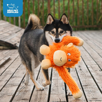 Best Pet Supplies Crinkle Duck Dog Toy – Blue, No Stuffing