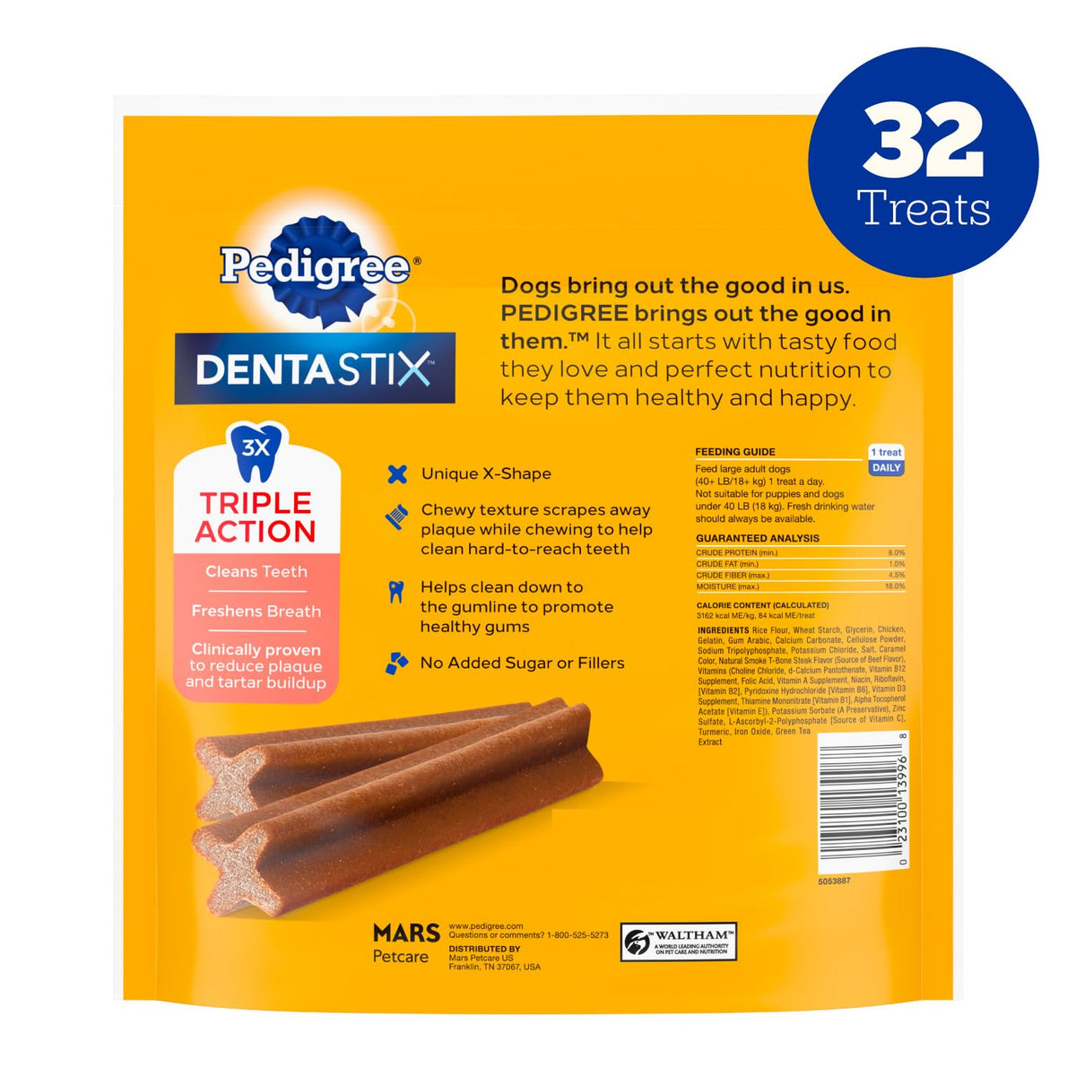 Pedigree Dentastix Large Breed Dental Dog Treats – Variety Pack, 51 Count