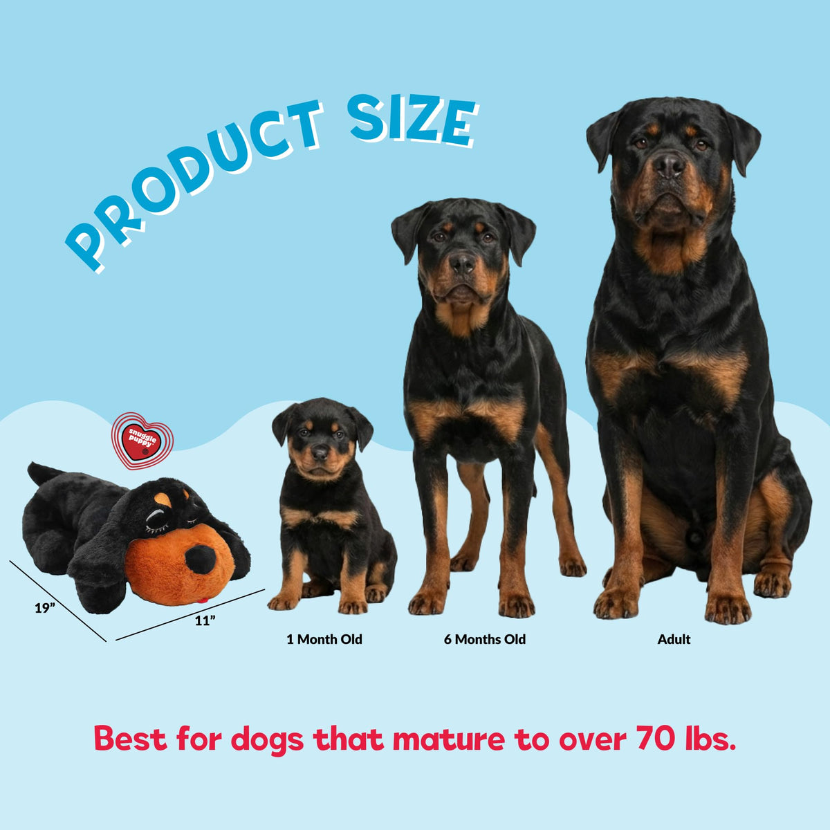 Snuggle Puppy Heartbeat Toy – product in hand view