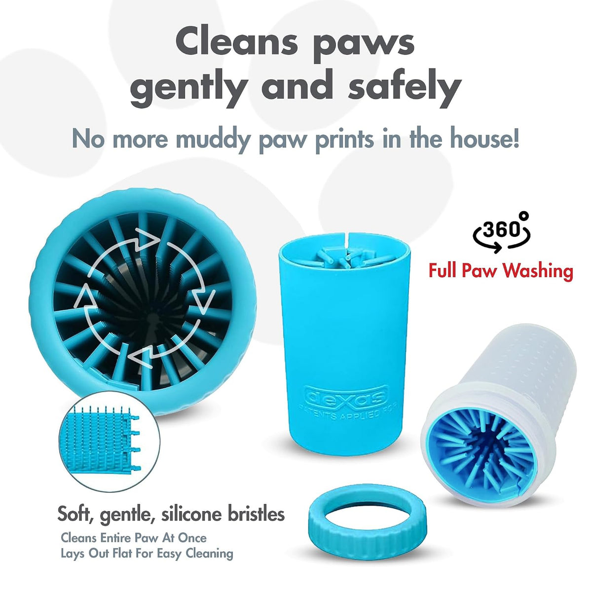 Dexas MudBuster small dog paw cleaner green
