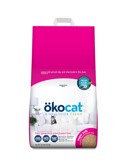 ökocat Low-Tracking Natural Wood Clumping Cat Litter, 14 lb