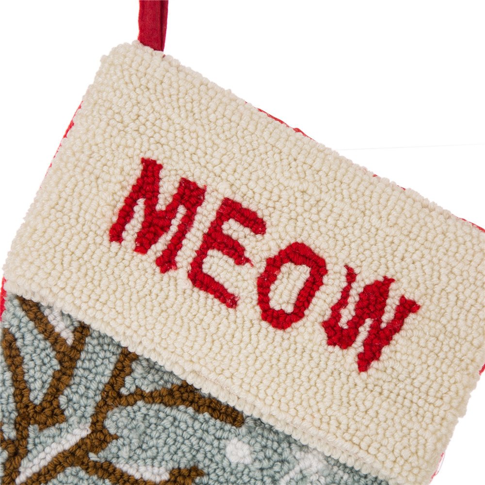 Glitzhome LED Christmas Stockings – 21" Embroidered Linen Stockings, 2-Pack