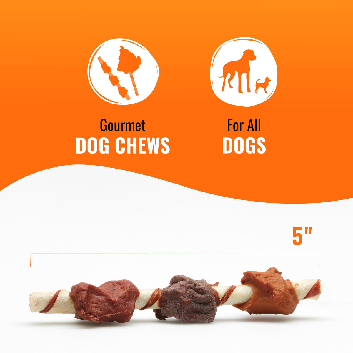 Good 'n' Fun Triple Flavor Kabobs Dog Chews, 24 oz