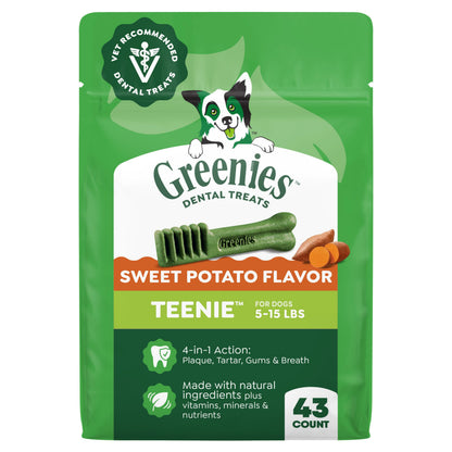 Greenies Teenie Dental Treats Mint – front angle view