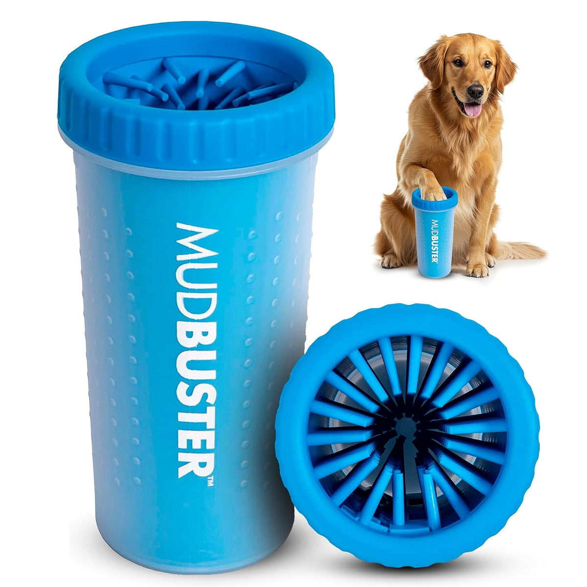 Dexas MudBuster small dog paw cleaner green