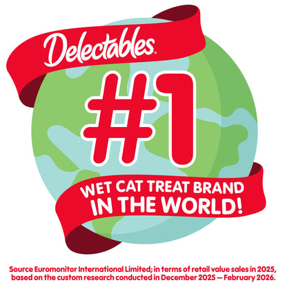 Hartz Delectables Squeeze Up Lickable Cat Treats – Variety Pack, 24 Tubes