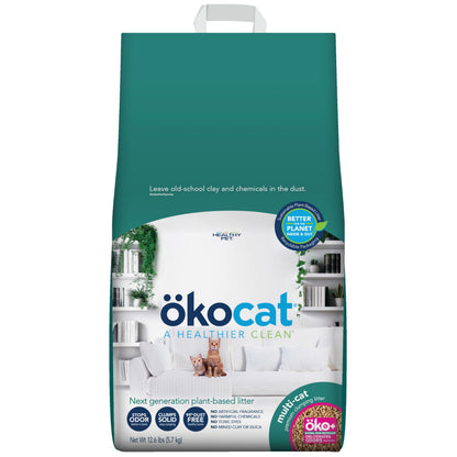 ökocat Low-Tracking Natural Wood Clumping Cat Litter, 14 lb