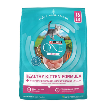 Purina ONE High Protein Kitten Dry Cat Food, 7 lb Bag