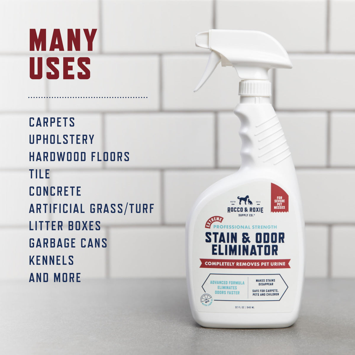 Rocco and Roxie stain and odor eliminator for carpets