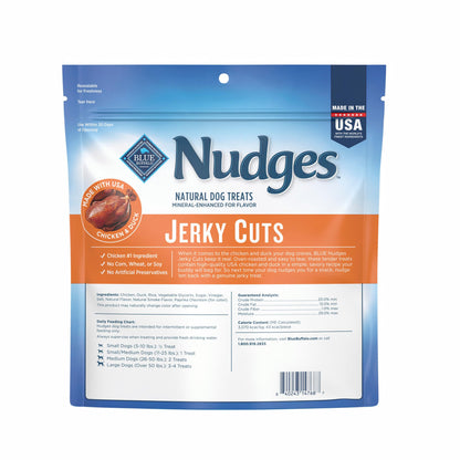 Blue Buffalo Nudges Chicken Jerky Cuts Dog Treats, 16 oz
