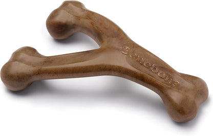 Benebone Wishbone dog chew - curved wishbone shape for an easy paw grip