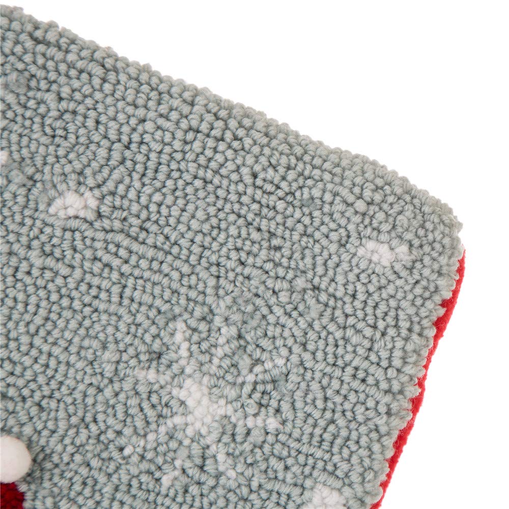 Glitzhome LED Christmas Stockings – 21" Embroidered Linen Stockings, 2-Pack
