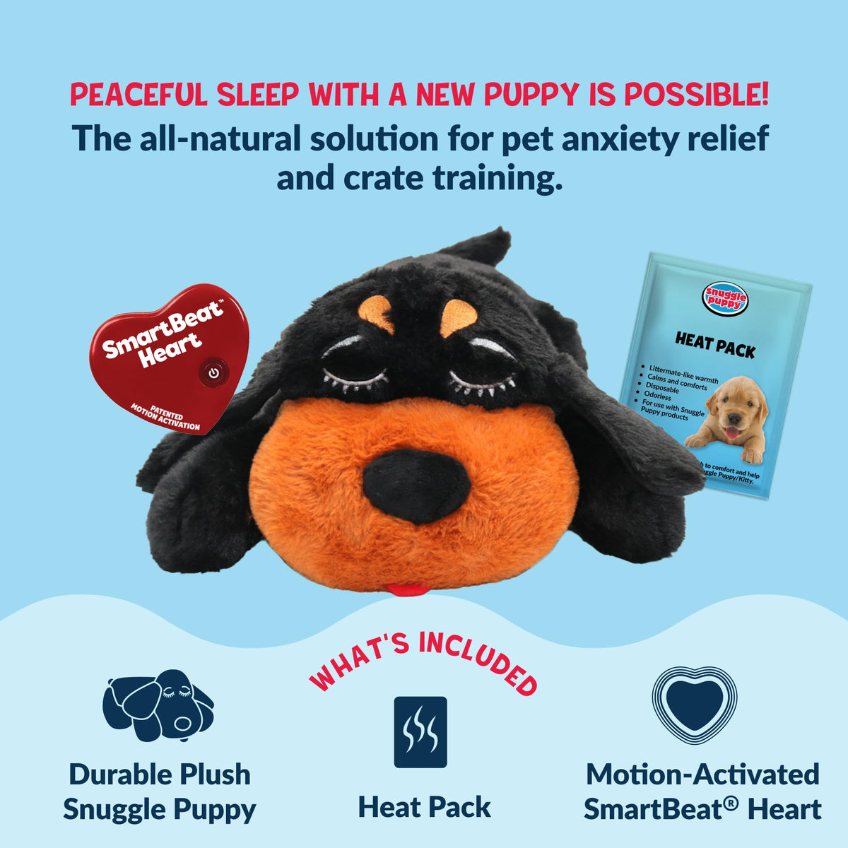Snuggle Puppy Heartbeat Toy – indoor setting view