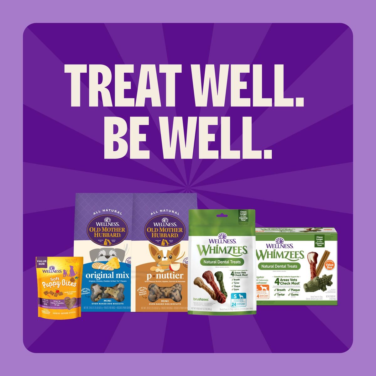 WHIMZEES Holiday Dog Dental Treats – Medium, 6 Count