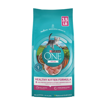 Purina ONE High Protein Kitten Dry Cat Food, 7 lb Bag